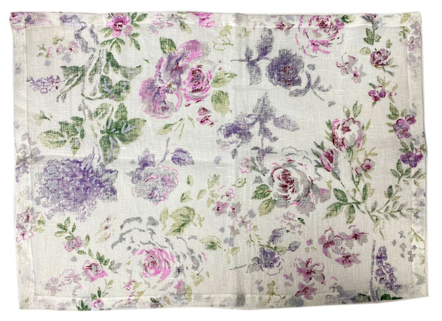 Tea mat (Anemone. ivory-lilac) Tea mat (Anemone. ivory-lilac)